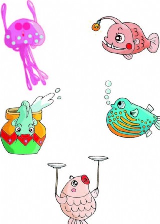 海里的动物图片