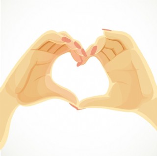 心型手势图片