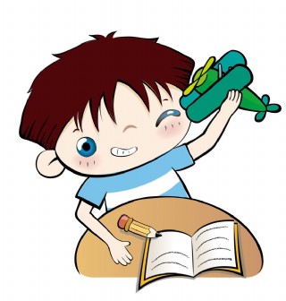 玩纸飞机的男孩图片