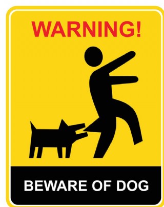 小心狗咬图标图片