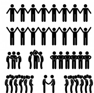 卡通小人卡通一家人父亲