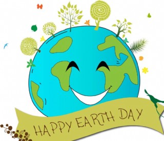 地球日卡通矢量图片