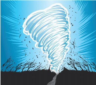 龙卷风暴风大风刮风图片