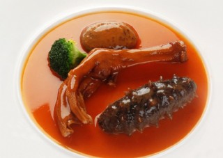 鲍汁鹅掌扣辽参图片