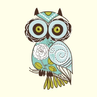 印花矢量图 t恤图案 可爱卡通 卡通动物 猫头鹰 免费素材