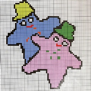 像素十字绣圣诞图稿图片