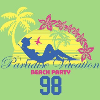 印花矢量图 时尚休闲女装 t恤图案 潮流 海滩 免费素材