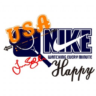 印花矢量图 文字 英文 徽章标记 耐克 免费素材