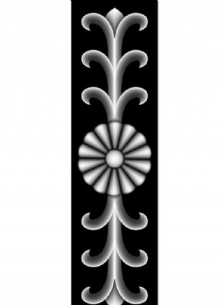 洋花灰度图精雕图