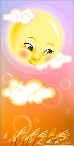 卡通日月星psd素材 6